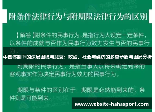 中国体制下的深层困境与悲哀：政治、社会与经济的多重矛盾与困局分析